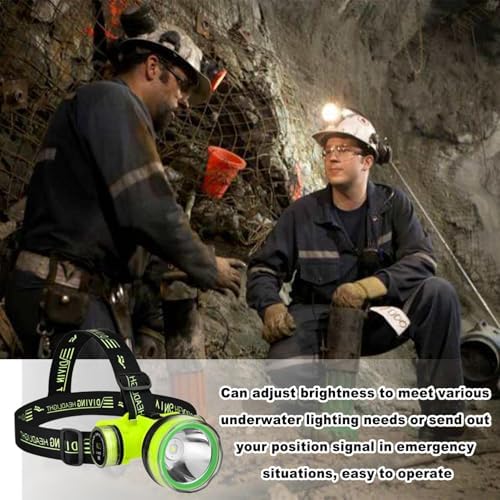 Waterproof LED Head Lamp – Scubaa Dive Light, Underwater Flashlight | IPX8 Waterproof USB Rechargeable Diving Gear, 350M Long Distance Light, Adjustable 2 Lighting Modes for Scubaa Diving, Snorkeling - Image 4