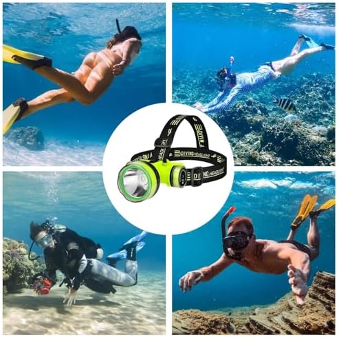 LED Headlamp – Waterproof Underwater Diving Torch, Bright Rechargeable LED Dive Light | 2-Mode Underwater Flashlight, Hands-Free Forehead Head Light for Diving, Swimming, Hiking, Camping - Image 5