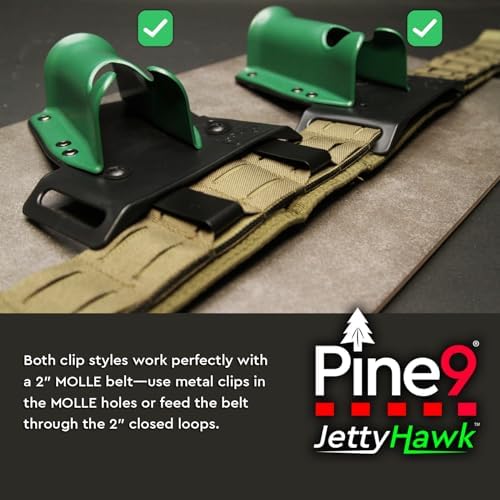 JettyHawk Fishing Rod Hip Holster, Hands-Free Quick-Draw Holder, Fits 1.5-2" Pole, for Spinning, Baitcaster, Centerpin & Surf Rods, Wading & MOLLE Belts - Image 7