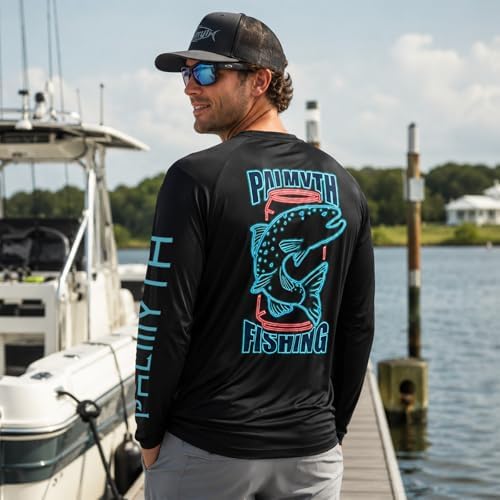 Palmyth Fishing Shirts for Men Long Sleeve UPF 50+ T Shirt Sun Protection - Image 2