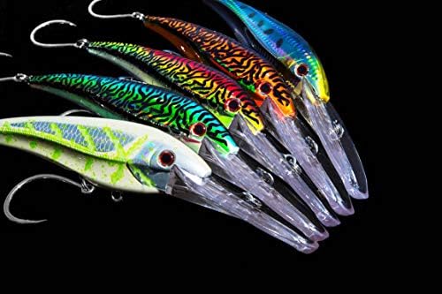 Nomad Design DTX Minnow with Patented Autotune System - Distressed Baitfish Swimming Action, BKK Diablo - Image 4