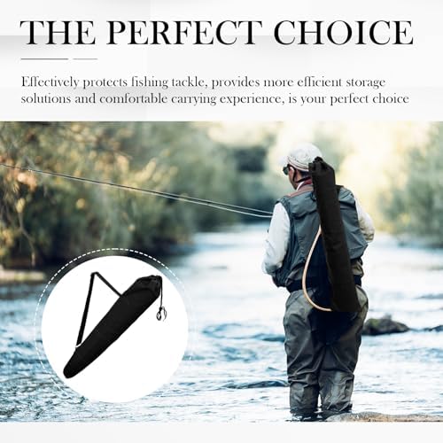 Fishing Rod Bag, Portable Fishing Pole Case, Pole Cover for Fishing Gear and Equipment, 31.4 x 7.4 x 0.4Inch - Image 7