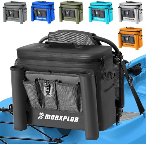 MORXPLOR Kayak Cooler,Waterproof Kayak Seat Back Cooler for Kayaking,Kayak Accessories Cooler Bag,Protable Ice Chest,Beach Cooler,Travel Cooler for Camping or Lunch Bag by MORXPLOR
