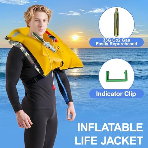 Inflatable Life Jacket for Adults - Automatic/Manual for Fishing - Image 5