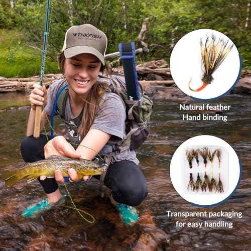 THKFISH Tenkara Rod Kit 24T Carbon Fiber Telescopic Tenkara Fishing Rod Combo with Carrying Case Fishing Line and Flyfishing Lure for Streams, Trout, Bass, Salmon，8.7FT 10.6FT 11.6FT - Image 5