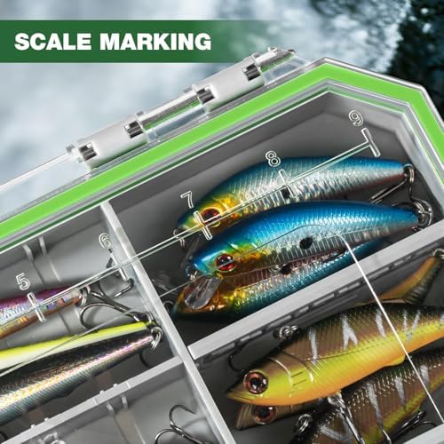 Ghosthorn Waterproof Fishing Tackle Box Trays Organizer Lure Storage 3600*3 - Image 4