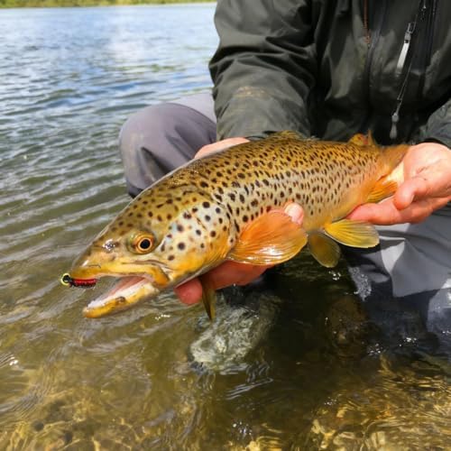 138pcs Fly Fishing Flies Pieces per Set Ultra-Thin Portable Nymph Fly Fishing Accessories, with Box Trout Fishing Fly Lures - Image 3