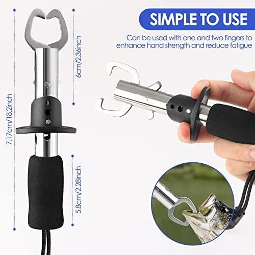 mouhike 113Pcs Fishing Tool Kit, Fishing Bag, Fishing Pliers Hook Remover, Fish Lip Gripper, Fishing Lures Hook Tackle Box, Handheld Digital Scale, Ice Fly Fishing Gear Accessories Set Fishermen Gift - Image 5