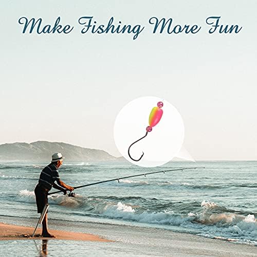 Dovesun 220/104/80/60/54/52/42pcs Pompano Rig Floats for Surf Fishing Foam Bobbers for Fishing Fly Fishing Bobbers Floats Bright Color Kit/Round/Cylindrical/Heart/Bullet/Pill/Spin Shape - Image 6