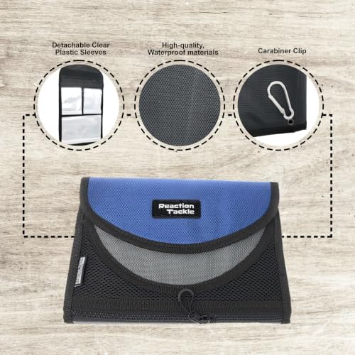 Reaction Tackle Fishing Tackle Organizer Case, Soft Bait Binder for Soft Plastics and Terminal Tackle with Zippered Sleeves, Medium - Image 4