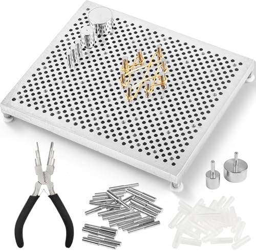 INDIVSHOW Wire Jig Kit with 6 in 1 Wire Bending Plier and Metal Pegs,Tools for Bracelet Earing Jewelry Design Making by INDIVSHOW