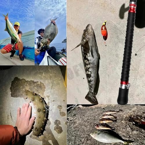 Portable Spinning Fishing Rod|Carbon Travel Surf Boat Rod|3PCS| 30-50LB| 70-250g| Guide Boat Rod | Saltwater Fishing Rod|Boat Jigging Trolling Fishing Rod|6'/ 7' | EVA Handle - Image 6