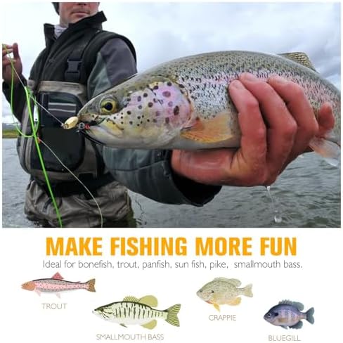Dovesun Fly Fishing Trout Lures with Fishing Spinner 5PCS/10PCS - Image 6