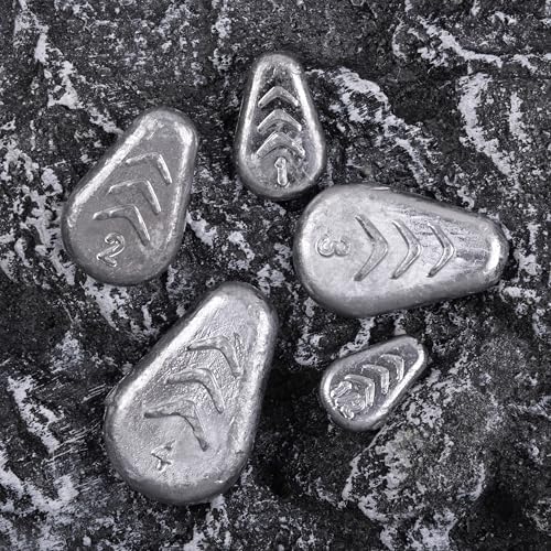 No Roll Sinker Fishing Weights Flat Inline Weight Sinkers No Snag Catfish Sinkers for Fishing Saltwater Surf Gear Tackle 1/2oz-4oz - Image 5