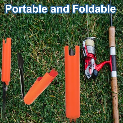 Universal Fishing Rod Holder,Detachable Surf Casting Spincast Rod Racks,Ground Inserted Support Bracket Accessory for Fishing - Image 3