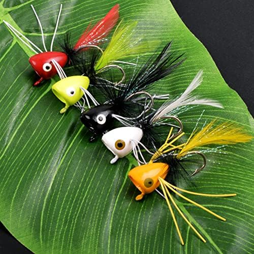 Fly Fishing Lures Poppers Flies Panfish Bluegill Bass Flies Bugs Lures Dry Flies Wet Flies Popper Lures 12/15pcs - Image 5
