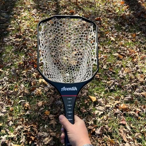 Aventik Fly Floating Fishing Net Carbon Fiber Landing Trout Net Light Weight Clear Rubber Ghost Net Catch & Release - Image 7