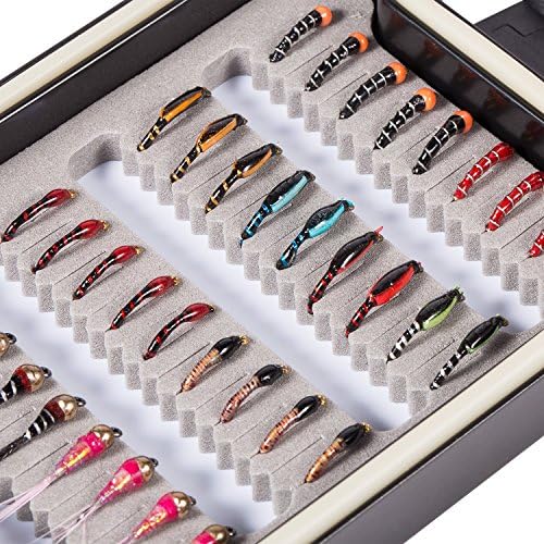 BASSDASH Fly Fishing Flies Kit Fly Assortment Trout Bass Fishing with Fly Box with Dry/Wet Flies, Nymphs, Streamers, Popper - Image 4