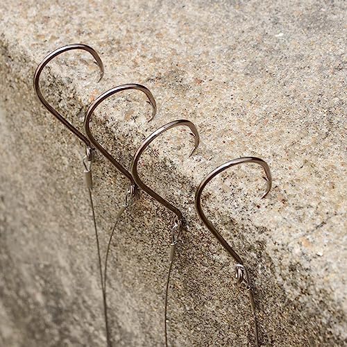 Saltwater Steel Circle Hook Rigs,Octopus Offset Fishing Hooks Leader Wire for Catfish Bass - Image 7