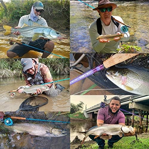 M MAXIMUMCATCH Maxcatch Fiberglass Fly Fishing Rod: 3wt/ 5wt/ 6wt/8wt in Blue,Orange, Purple or Transparent - Image 7