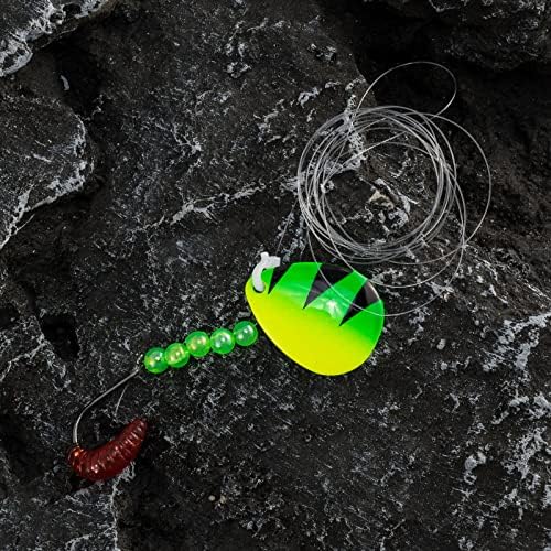 Dr. Fish 10pk Walleye Rigs Kit 47"/15LB Mono Crawler Harness Spinner Rig - Image 5