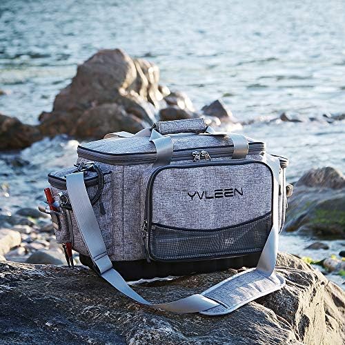 YVLEEN Fishing Tackle Box Bag - Outdoor Large Fishing Tackle Storage Bag - 100% Water-Resistant Polyester Material - Fishing Tackle Bags - Suitable for 3600 3700 Tackle Box - Image 5