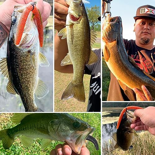 4"/5" Senko Worms Kit, Salt Impregnated Soft Plastic Lures - Image 2