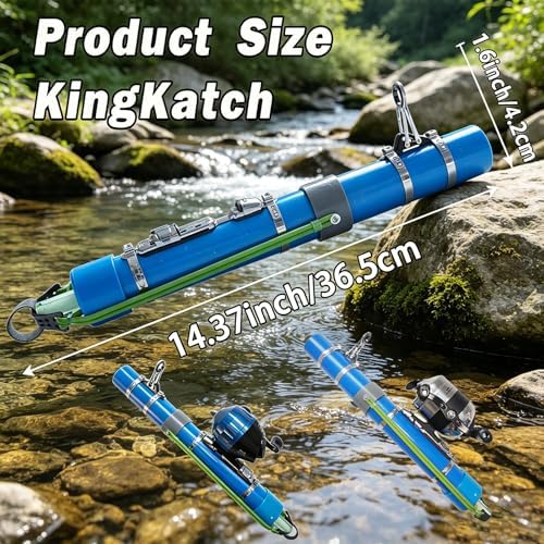 Catapult Fishing Rod, Heavy-Duty Durable Slingshot Fishing Pole for Freshwater & Saltwater, Portable Travel Lure Launcher, Great Outdoor for Anglers, - Image 6