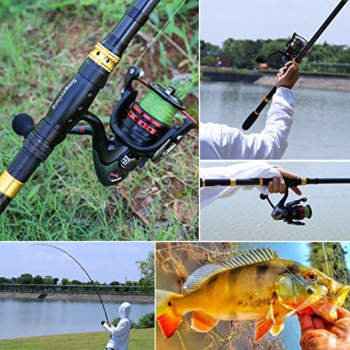Sougayilang Fishing Rod Reel Combo with Telescopic Fishing Pole Spinning Reel Carrier Bag for Travel Saltwater Freshwater Fishing - Image 7