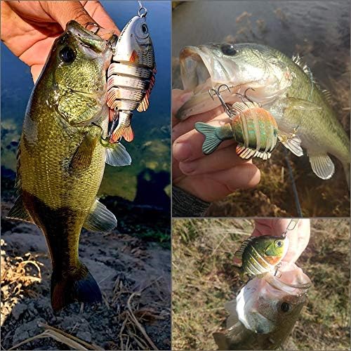 BASSDASH SwimPanfish Multi Jointed Bluegill Bass Fishing Lure Swimbaits - Image 7