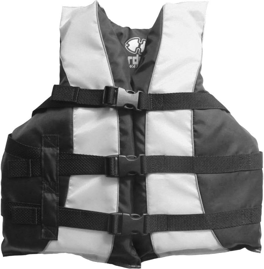 Hardcore Life Jacket Paddle Vest; Coast Guard Approved Type III PFD Life Vest Flotation Device; Jet ski, Wakeboard, Kayak; Ideal Extra Life Jacket for Your Pontoon Boat by Hardcore+Water+Sports