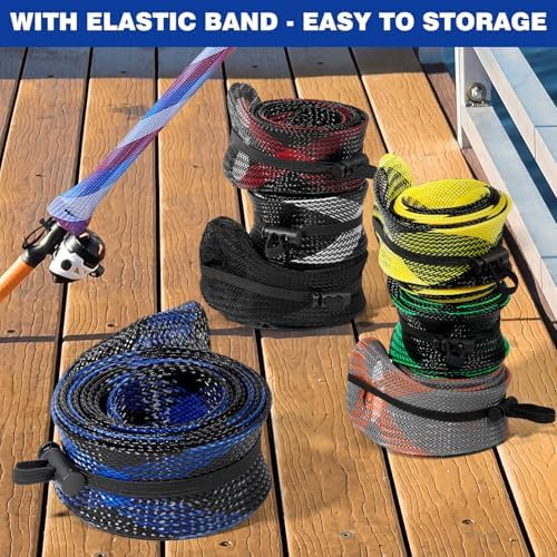Fishing Rod Sleeves Fishing Rod Sock Rod Cover for Casting, Spinning - Image 4