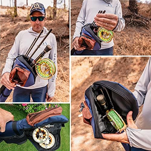 M MAXIMUMCATCH Maxcatch Fly Fishing Rod Case with Reel Pouch, Complete Rod Protection Bag, Single and Dual Rod Tube with Shoulder Strap - Image 6