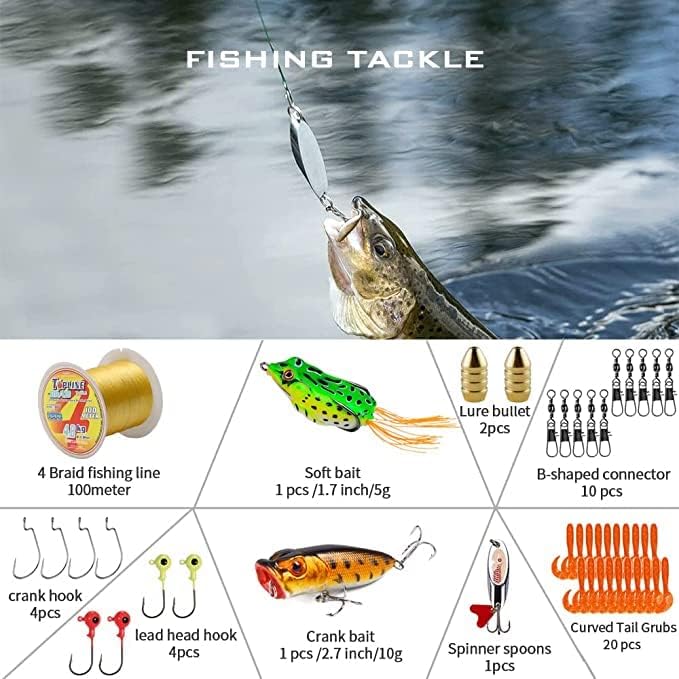 Collapsible Fishing Rod and Reel Combo, BalanZze Telescopic Fishing Rod with Spinning Reel, Portable Collapsible Fishing Pole Kit for Saltwater and Freshwater – Ideal Fishing Gift - Image 3