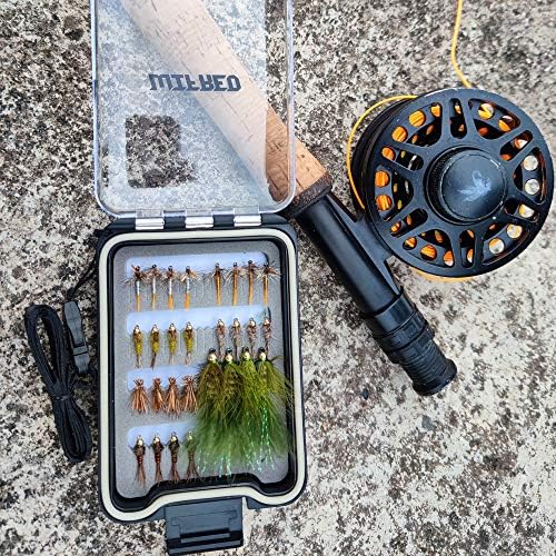 Wifreo Fly Fishing Flies Assortment with Waterproof Fly Box, 28/40/64/92/120pcs Dry/Wet/Nymph/Streamer Flies, Trout/Bass/Panfish/Salmon Fishing Flies - Image 6