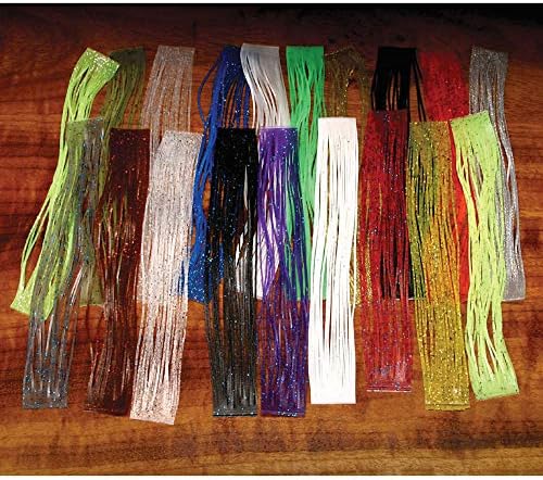 Hareline Crazy Legs Fly Tying Material – Silicone Rubber Legs for Streamers, Nymphs, Bass & Saltwater Flies by HarelineDubbin