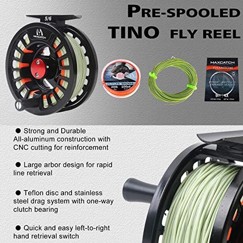 Maxcatch Amigo Fly Fishing Rod and Reel Combo 9FT 4-Piece 4/5/6/7/8 Weight Complete Fishing Outfit - Image 3