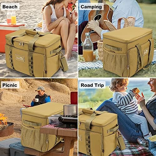 48 Can Insulated Soft Sided Collapsible Cooler Bag Ice Chest - Image 4