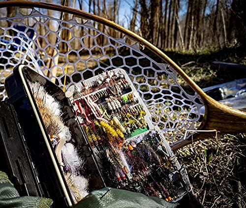Double Sided Fly Box w/Swing Leaf - Fly Fishing Box - Ice Fishing Jig Box - Durable Large Watertight Case - Holds Hundreds Flies - Streamers, Nymphs, Dry Flies, Wet Flies - Image 7