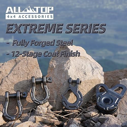 ALL-TOP D Ring Shackle (2 Pack) 3/4" Fully Forged with 7/8 Pin, 79500Lbs Break Strength & 9Ton Work Load, Impact Resistant by Extreme E-Coat - Image 6