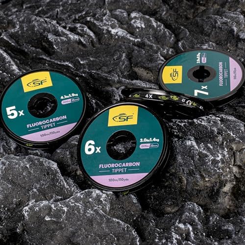 SF Clear Fluorocarbon Fly Fishing Tippet & Leader Line - Image 6