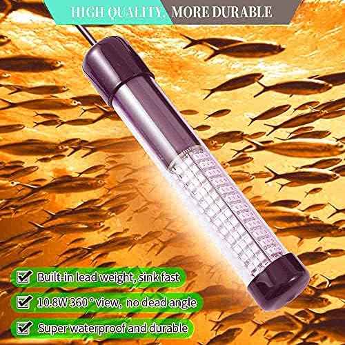 SAMDO IP68 12V LED Underwater Fishing Light 1080 Lumens Fish Attracting Light, Night Fishing Light 10.8W - Image 6