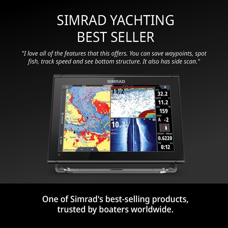 Simrad GO Chartplotter and Fish Finder, with Transducer and Radar Options, Preloaded C-MAP Discover Chart Card - Image 5
