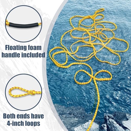 Boat Tow Rope 60ft 1-6 Riders, Floating Ropes for Towable Tubes - Image 2