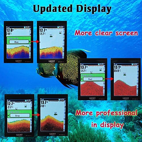 LUCKY Portable Fish Finder Handheld Kayak Fish Finders Wired Fish Depth Finder Sonar Sensor Transducer for Boat Fishing Sea Fishing - Image 4