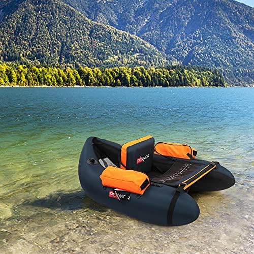 PEXMOR Inflatable Fishing Float Tube, Float Tubes for Fishing w/Rod Holder | Fish Ruler | Pump | Carry Bag | Adjustable Straps| Storage Pockets, 350LBS Capacity Fly Fishing Belly Boat - Image 6