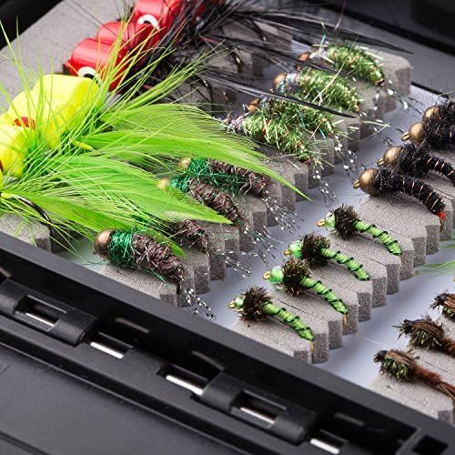 BASSDASH Fly Fishing Flies Kit Fly Assortment Trout Bass Fishing with Fly Box with Dry/Wet Flies, Nymphs, Streamers, Popper - Image 6