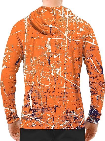 Men's UPF 50+ Sun Protection Hoodie, Long Sleeve Fishing Shirt - Image 2