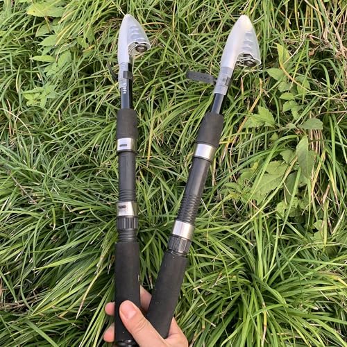 Tripquips Fishing Pole Combo, 6.9ft 2Pcs Telescopic Rods Set, Collapsible Fishing Rods, 2PCS Spinning Reel Set with Carrier Bag Freshwater Fishing Rod and Reel Combos Kits - Image 6
