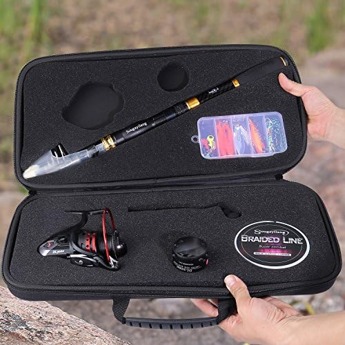 Sougayilang Fishing Rod Reel Combo with Telescopic Fishing Pole Spinning Reel Carrier Bag for Travel Saltwater Freshwater Fishing - Image 6